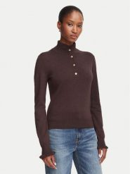 Marella Sweter Onde 2625366101 Brązowy ciemny Regular Fit. Brązowe swetry damskie Marella, l, bez wzorów, z wiskozy, bez kołnierzyka, bez ramiączek, bez kaptura. Za 554.99 zł.