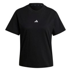 Damska koszulka bawełniana adidas Essentials Small Logo. Czarne t-shirty damskie Adidas, bez wzorów, z bawełny, bez kołnierzyka. Za 185.00 zł.