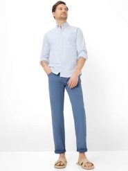 BRAX Chino - Cadiz Mężczyźni Bawełna niebieski, 33-34. Niebieskie spodnie materiałowe męskie Brax, m, bez wzorów, z bawełny. Za 499.95 zł.