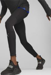 Męskie legginsy do biegania RUN FAVOURITE PUMA Black. Czarne legginsy sportowe męskie Puma, m, bez wzorów, z poliesteru, do biegania. Za 184.99 zł.