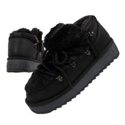Buty zimowe damskie D.Franklin. Czarne obuwie sportowe damskie D.Franklin, bez wzorów, trekkingowe. Za 219.00 zł.