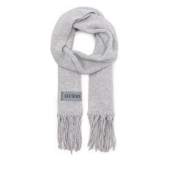 Szalik Guess. Szare szaliki i chusty damskie Guess, z aplikacjami. Za 319.99 zł.