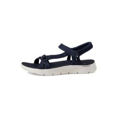 Sandały Go Walk Flex Sandal - Sublime Rozmiar 38 - 141451-NVY Niebieski. Niebieskie obuwie sportowe damskie Skechers, bez wzorów, z tkaniny, Skechers Sport. Za 268.00 zł.