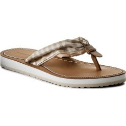 Japonki TOMMY HILFIGER - Check Leather Beach Sandal FW0FW02386 Tapioca Floral Check 913. Klapki damskie marki Tommy Hilfiger. W wyprzedaży za 139.00 zł.