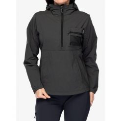 Kurtka przeciwwiatrowa damska Royal Robbins Merced Anorak. Szare kurtki damskie ROYAL ROBBINS, bez wzorów, z softshellu, bez kaptura. Za 440.99 zł.