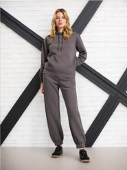 Spodnie dresowe - szary. Szare spodnie dresowe damskie Sinsay, l, bez wzorów, z dresówki. W wyprzedaży za 15.99 zł.
