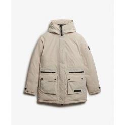Parka dla kobiet Superdry City. Szare parki damskie Superdry., l, z aplikacjami, klasyczne, bez kaptura. Za 599.00 zł.