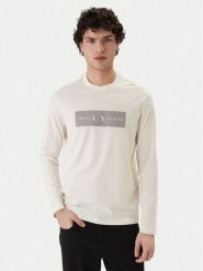 Armani Exchange Longsleeve XM002820 AF10356 U1074 Écru Regular Fit. Bluzki z długim rękawem męskie Armani Exchange, m, bez wzorów, z bawełny, bez kołnierzyka. Za 289.99 zł.