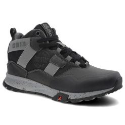 Trekkingi unisex Big Star, skóra ekologiczna i materiał tekstylny wysoka cholewka sznurowanie wzmocniony nosek i pięta podeszwa z bieżnikiem i amorty. Czarne śniegowce i trapery męskie Big Star, z materiału, retro, przed kolano, bez zapięcia. Za 180.00 zł.