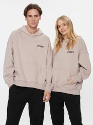 2005 Bluza Unisex Basic Beżowy Relaxed Fit. Brązowe bluzy męskie 2005, m, bez wzorów, z bawełny, bez kaptura. Za 199.99 zł.
