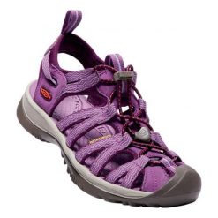 KEEN sandały damskie Whisper W Grape Kiss/Grape Wine US 7,5 (38 EU). Brązowe obuwie sportowe damskie Keen, bez wzorów, bez obcasa, bez zapięcia. W wyprzedaży za 220.00 zł.