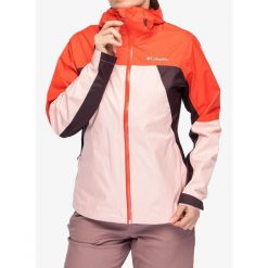 Kurtka przeciwdeszczowa damska Columbia Inner Limits IV Jacket. Czerwone kurtki damskie Scarpa, bez wzorów, bez kaptura. Za 524.99 zł.