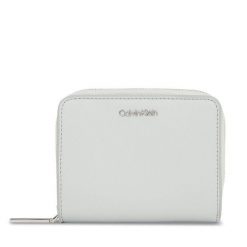 Portfel Calvin Klein. Szare portfele damskie Calvin Klein, bez wzorów. Za 199.99 zł.