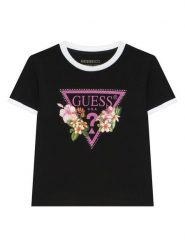 Guess T-Shirt J6GI23 K6YW4 Czarny Regular Fit. Czarne t-shirty i topy dla dziewczynek Guess, z aplikacjami, z bawełny, bez ramiączek. Za 114.99 zł.