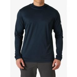 Bluza termoaktywna męska Helly Hansen HH Tech Hoodie. Niebieskie bluzy męskie Helly Hansen, m, bez wzorów, bez kaptura. Za 140.99 zł.