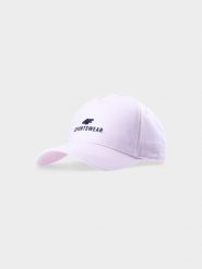 4F Czapka z daszkiem strapback uniseks - różowa S/M. Czerwone czapki i kapelusze damskie 4f, na lato, bez wzorów, z bawełny, klasyczne. W wyprzedaży za 39.99 zł.