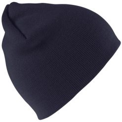 Akrylowa Zimowa Czapka Pull On Soft Feel. Czarne czapki i kapelusze męskie RESULT, na zimę, bez wzorów, sportowe. Za 39.99 zł.