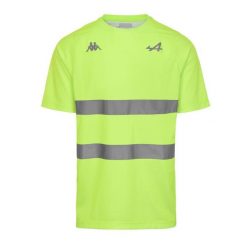 Koszulka Alpine F1 Aylkarm 2024. Żółte koszulki sportowe męskie Kappa, xl, bez wzorów, z materiału, bez kołnierzyka, bez ramiączek. Za 286.00 zł.