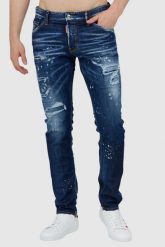 DSQUARED2 Granatowe jeansy męskie cool guy jean. Niebieskie jeansy męskie Dsquared2. W wyprzedaży za 1,799.99 zł.