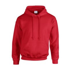 Bluza Z Kapturem Dla Dorosłych Unisex Heavy Blend. Czerwone bluzy męskie Gildan, m, bez wzorów, z kapturem. Za 92.99 zł.