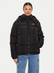 Tommy Jeans Kurtka puchowa Alaska DW0DW18610 Czarny Regular Fit. Czarne kurtki damskie Tommy Jeans, l, bez wzorów, z jeansu, bez kaptura. Za 1,199.00 zł.