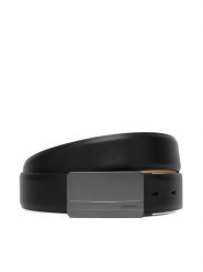 Calvin Klein Pasek Metal Logo Plaque 35Mm Adj LV04D7149G Czarny. Czarne paski damskie Calvin Klein, bez wzorów, ze skóry. Za 289.99 zł.