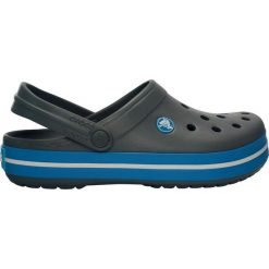 Chodaki Crocs Crocband. Białe klapki damskie Crocs, bez wzorów, sportowe, bez obcasa. W wyprzedaży za 173.22 zł.
