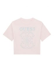 Guess T-Shirt J6RI22 K8HM4 Różowy Regular Fit. Czerwone t-shirty i topy dla dziewczynek Guess, z aplikacjami, z bawełny, bez ramiączek. Za 119.99 zł.
