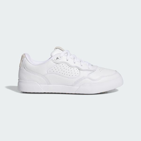 Buty Retrocross 25 Spikeless Golf. Białe obuwie sportowe damskie Adidas, bez wzorów, z materiału, na golfa. Za 529.00 zł.