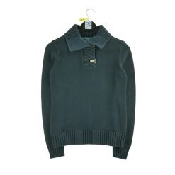 Damski czarny sweter. Czarne swetry damskie Ralph Lauren, l, bez wzorów, z materiału, eleganckie, bez kołnierzyka, bez ramiączek, bez kaptura. Za 85.16 zł.