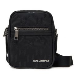 Saszetka KARL LAGERFELD. Czarne saszetki męskie KARL LAGERFELD, młodzieżowe, małe. Za 739.99 zł.