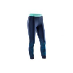 Legginsy 7/8 fitness 500. Niebieskie legginsy sportowe damskie DOMYOS. Za 64.99 zł.