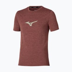 Koszulka do biegania męska Mizuno Core Runbird Tee. Brązowe koszulki sportowe męskie Mizuno, m, bez wzorów, z materiału, bez kołnierzyka, bez ramiączek, do biegania. Za 149.99 zł.