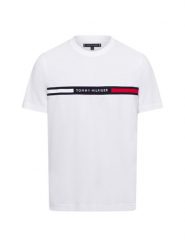 Tommy Hilfiger Koszulka Mężczyźni Bawełna biały, XXL. Białe koszulki sportowe męskie Tommy Hilfiger, m, bez wzorów, z bawełny, bez kołnierzyka, bez ramiączek. Za 209.95 zł.
