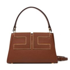 Torebka Elisabetta Franchi. Brązowe torebki do ręki damskie Elisabetta Franchi, bez wzorów, bez dodatków. Za 1,539.00 zł.