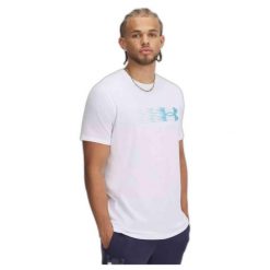Koszulka męska Under Armour LC Fly In Logo. Białe buty sportowe męskie Under Armour, m, bez wzorów, bez kołnierzyka, bez ramiączek, na fitness i siłownię. Za 119.00 zł.
