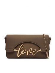 LOVE MOSCHINO Torebka JC4272PP0PKR0203 Brązowy. Brązowe kopertówki damskie Love Moschino, bez wzorów, ze skóry, bez dodatków. Za 879.99 zł.