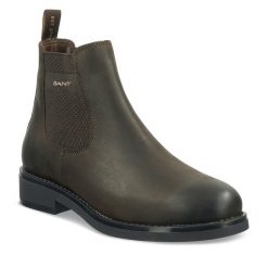 Sztyblety Gant. Brązowe botki męskie GANT, bez wzorów, bez zapięcia. Za 559.99 zł.