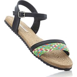 Sandały bonprix czarny. Sandały damskie marki bonprix. Za 32.99 zł.