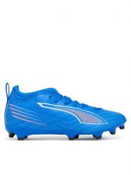 Puma Buty do piłki nożnej Ultra 6 Match Fg/Ag Jr 108515 01 Niebieski. Niebieskie buty sportowe chłopięce Puma, bez wzorów, ze skóry, bez zapięcia, do piłki nożnej. Za 211.99 zł.