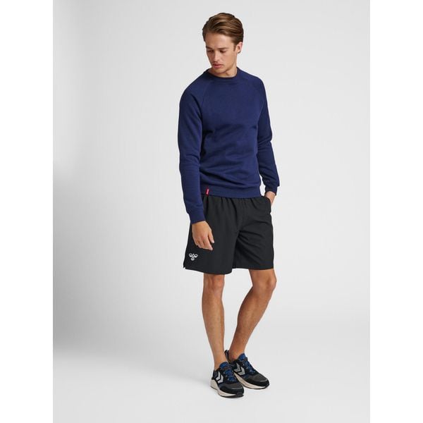 Bluza Hummel Red Heavy. Niebieskie bluzy męskie Hummel, xl, bez wzorów, bez kaptura, na fitness i siłownię. W wyprzedaży za 121.30 zł.