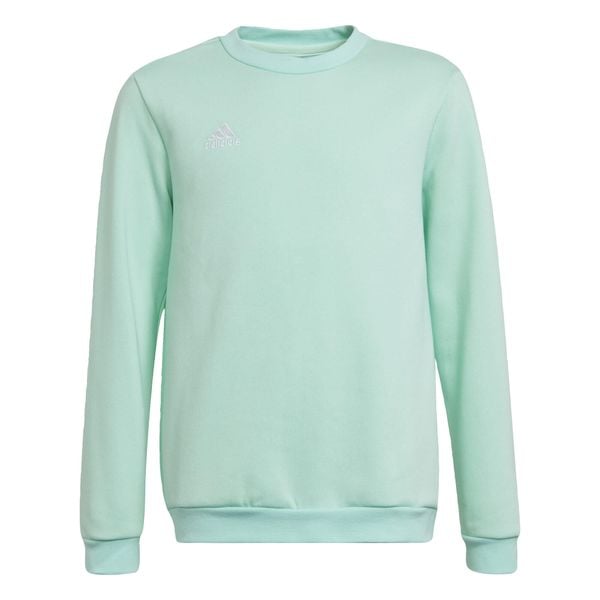 Entrada 22 Sweat Top. Zielone bluzy męskie Adidas, bez wzorów, z bawełny, bez kaptura. W wyprzedaży za 149.70 zł.