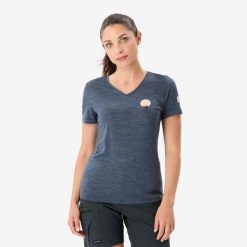 Koszulka damska trekkingowa z krótkim rękawem Simond Travel 100 Merino. Koszulki sportowe damskie SIMOND, m, bez wzorów, z materiału, klasyczne, bez kołnierzyka. Za 119.99 zł.