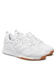 Adidas Buty na siłownię Dropset 3 ID8633 Biały. Białe obuwie sportowe damskie Adidas, bez wzorów, z materiału, na fitness i siłownię. Za 569.99 zł.