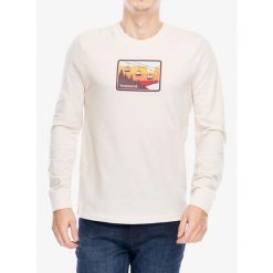 Bluza bez kaptura męska Smartwool Gondola Ride Graphic Long Sleeve Tee. Brązowe bluzki z długim rękawem męskie Smartwool, m, bez wzorów, bez kaptura. Za 261.99 zł.