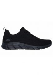 Buty sportowe damskie Skechers Bobs Bflex Lo gracef. Czarne obuwie sportowe damskie Skechers, bez wzorów, z materiału. Za 278.90 zł.