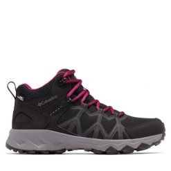 Trekkingi Columbia. Czarne obuwie sportowe damskie Columbia, bez wzorów, trekkingowe. Za 449.99 zł.