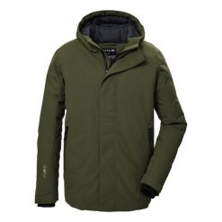 Kurtka z kapturem Killtec GW 11. Zielone kurtki męskie GIGA DX, na zimę, m, bez wzorów, z materiału, eleganckie, z kapturem. Za 755.20 zł.