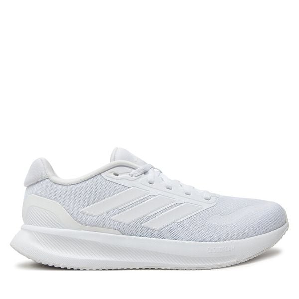 Buty do biegania adidas. Białe buty sportowe męskie Adidas, bez zapięcia, do biegania. Za 209.99 zł.