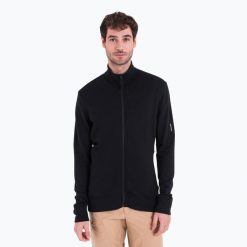 Bluza trekkingowa męska icebreaker Merino 260 Quantum IV Zip. Czarne bluzy męskie Icebreaker, m, bez wzorów, bez kaptura. Za 815.55 zł.